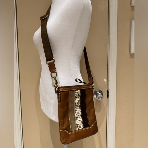 Coach Leather & Suede Crossbody Bag, Style No: J0693-10550 - Picture 2 of 11